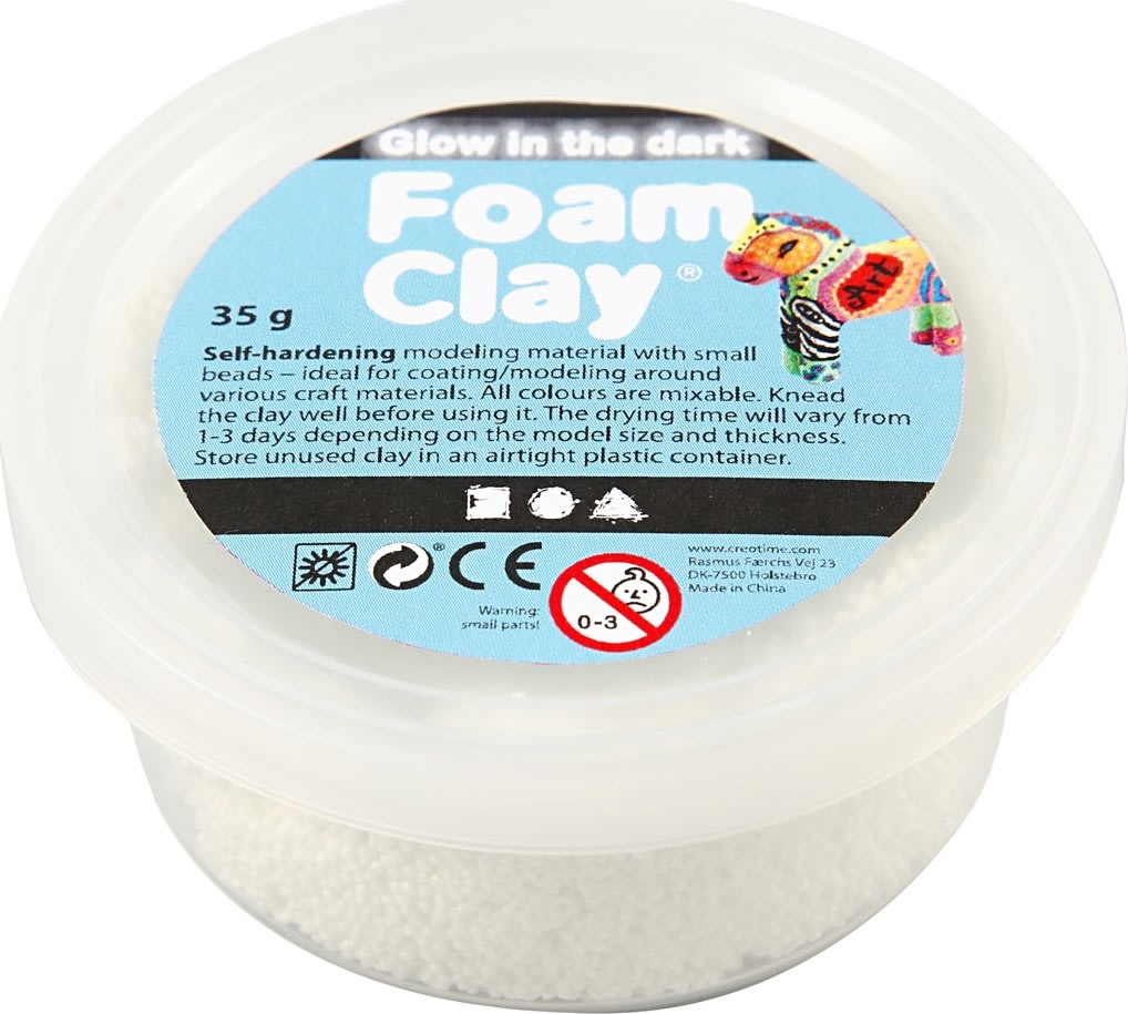 Modellera Foam Clay 35 g Självlysande