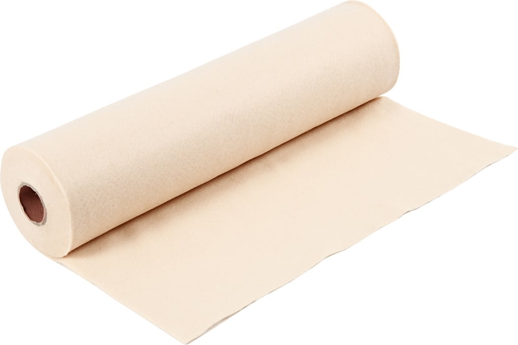 Hobbyfilt på rulle 45cmx5m ivory