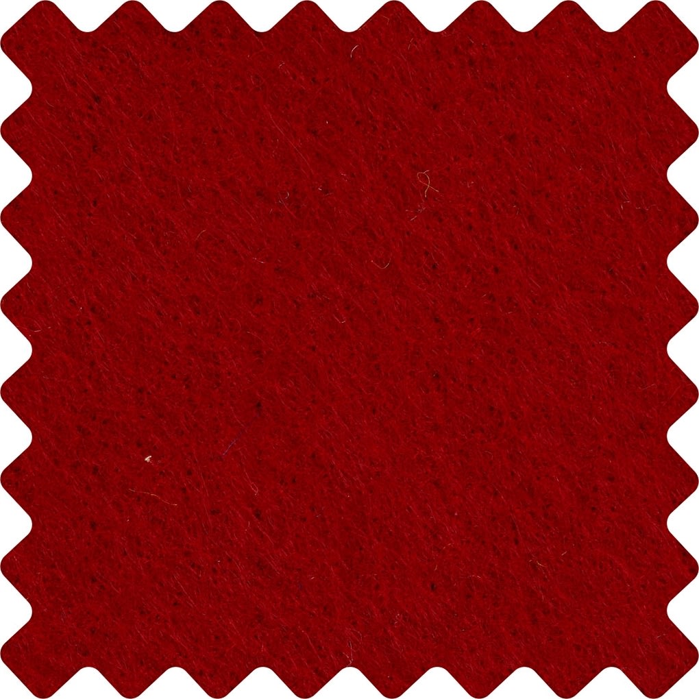 Hobbyfilt kraftig 42x60 cm Julröd