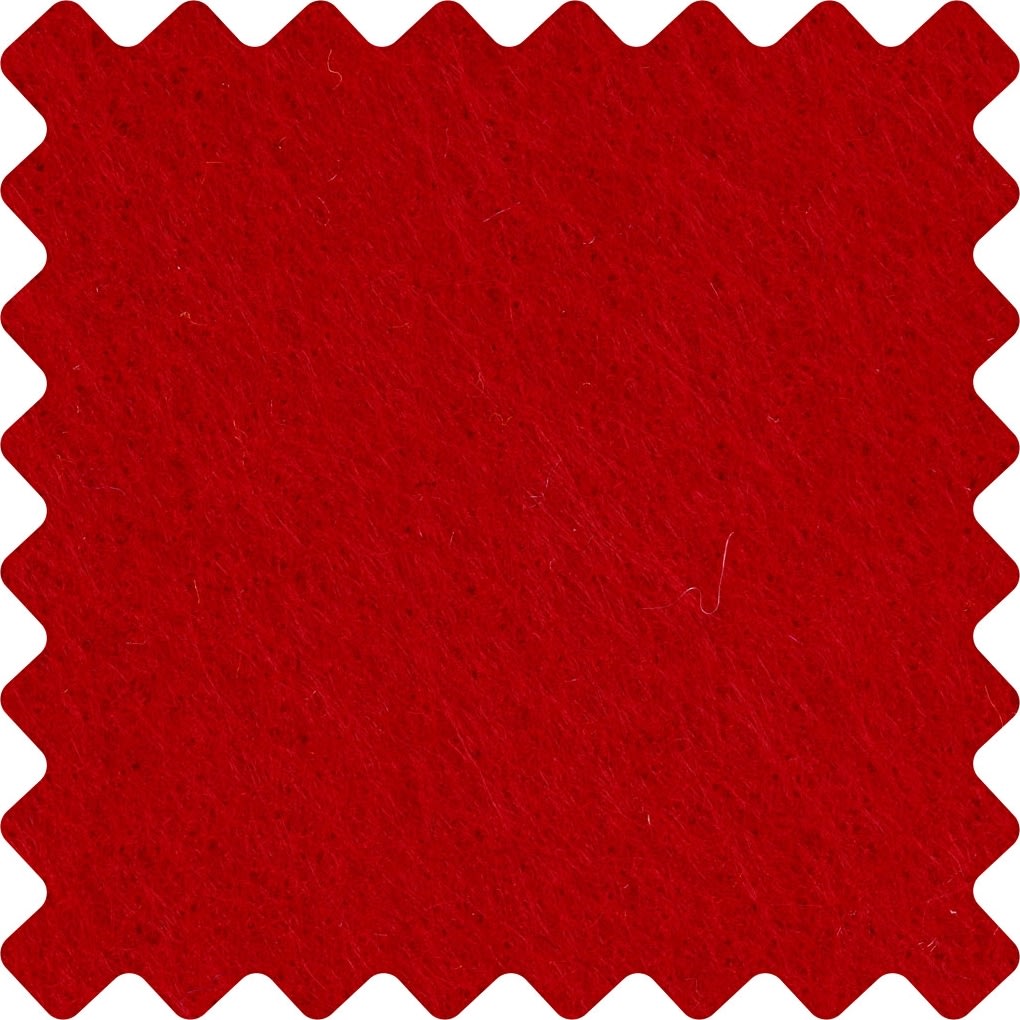 Hobbyfilt kraftig 42x60 cm röd