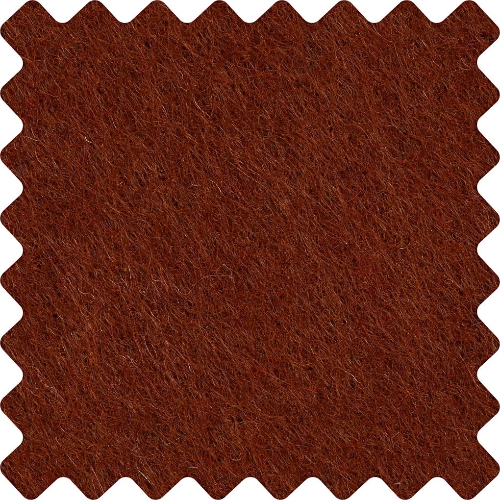 Hobbyfilt kraftig 42x60 cm brun
