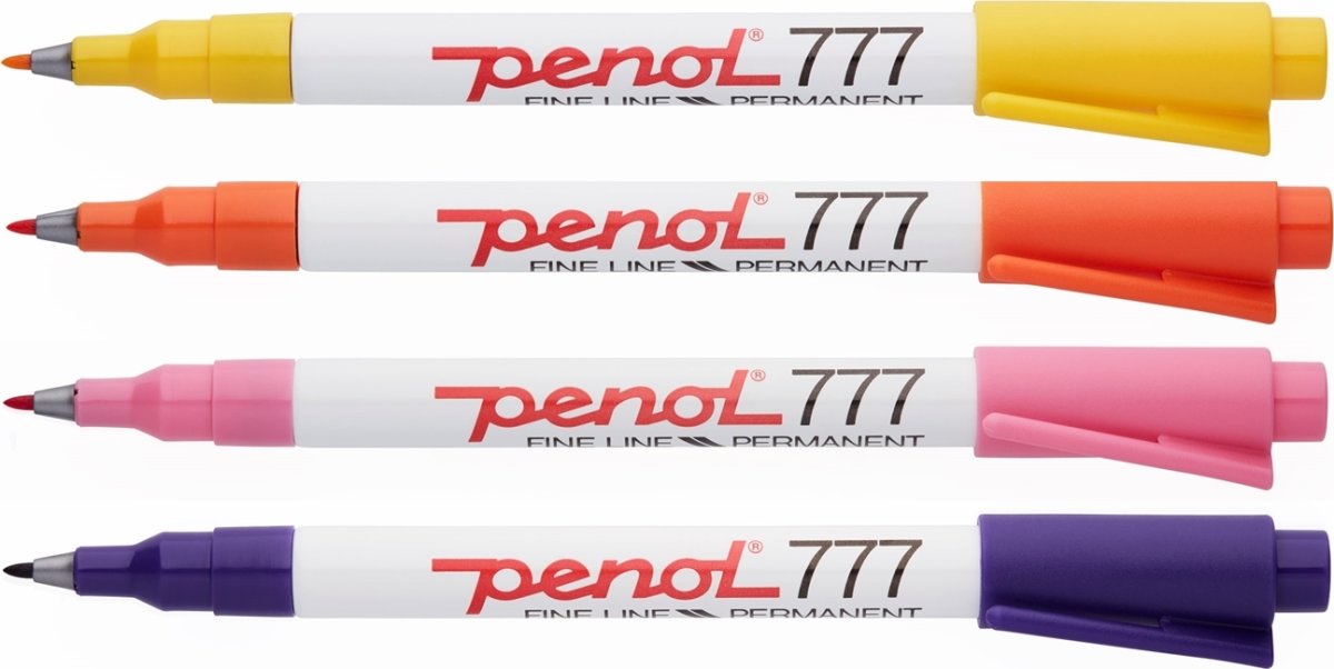 Penol 777 Permanent Marker, gul