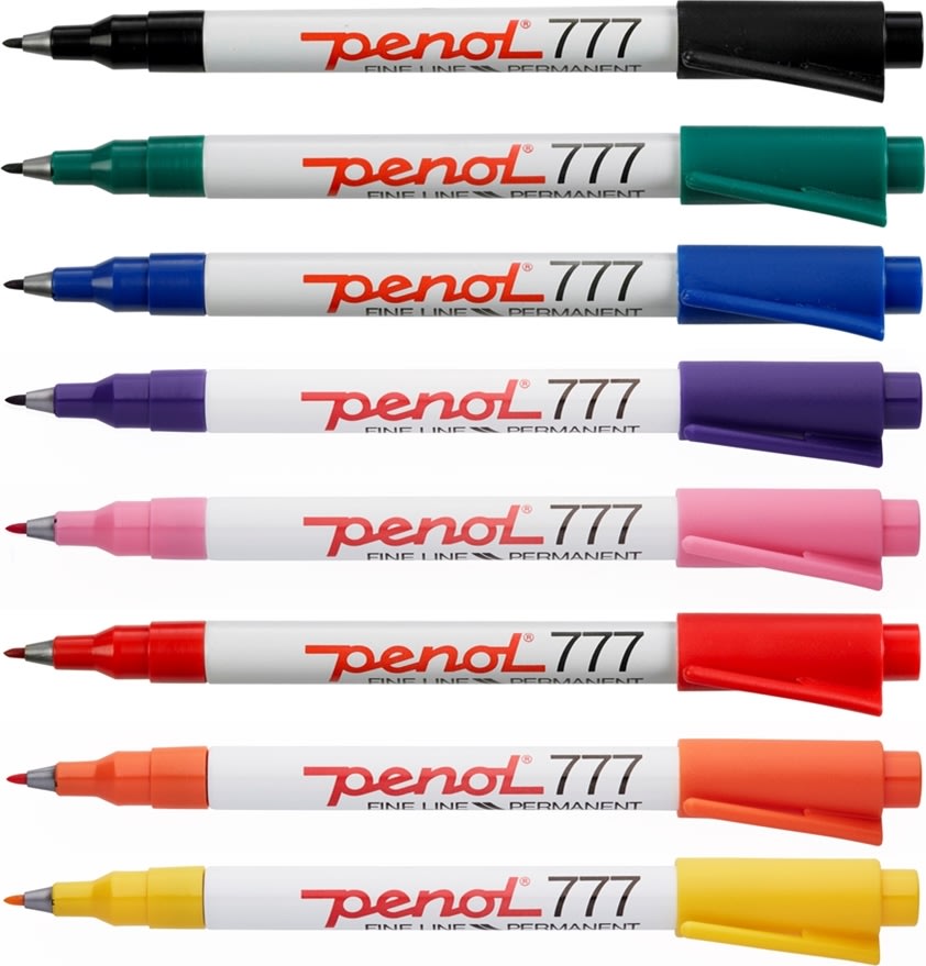 Penol 777 märkpenna, svart