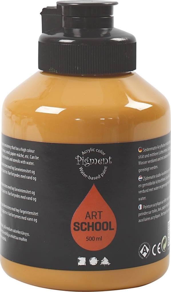 Akrylfärg Pigment 500ml ochre