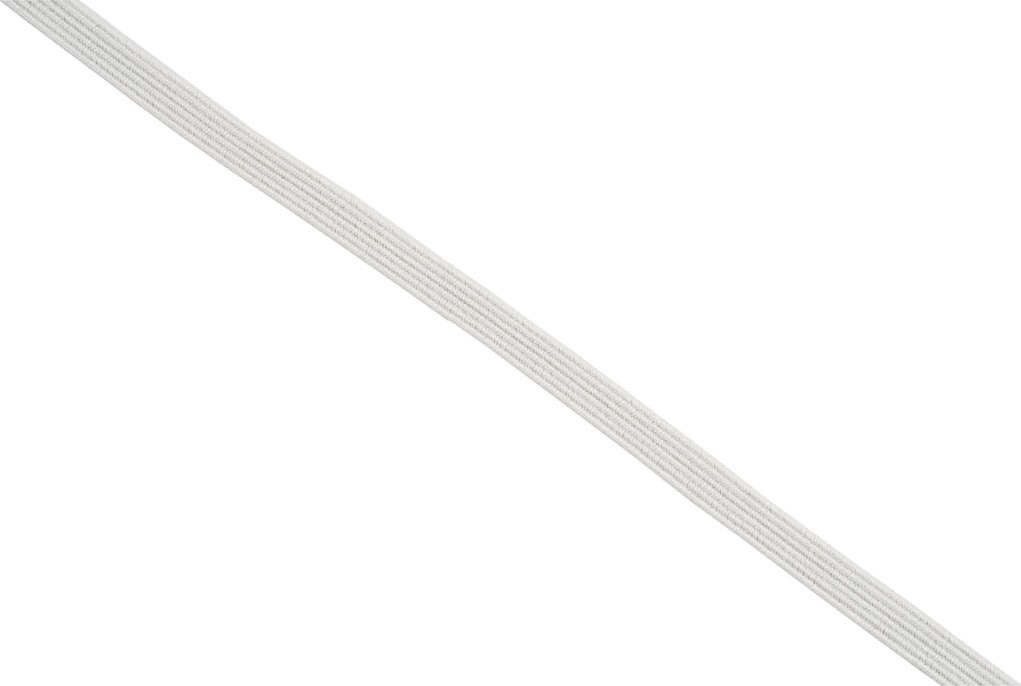 Elastiskt band 6 mm x 50 m Vit