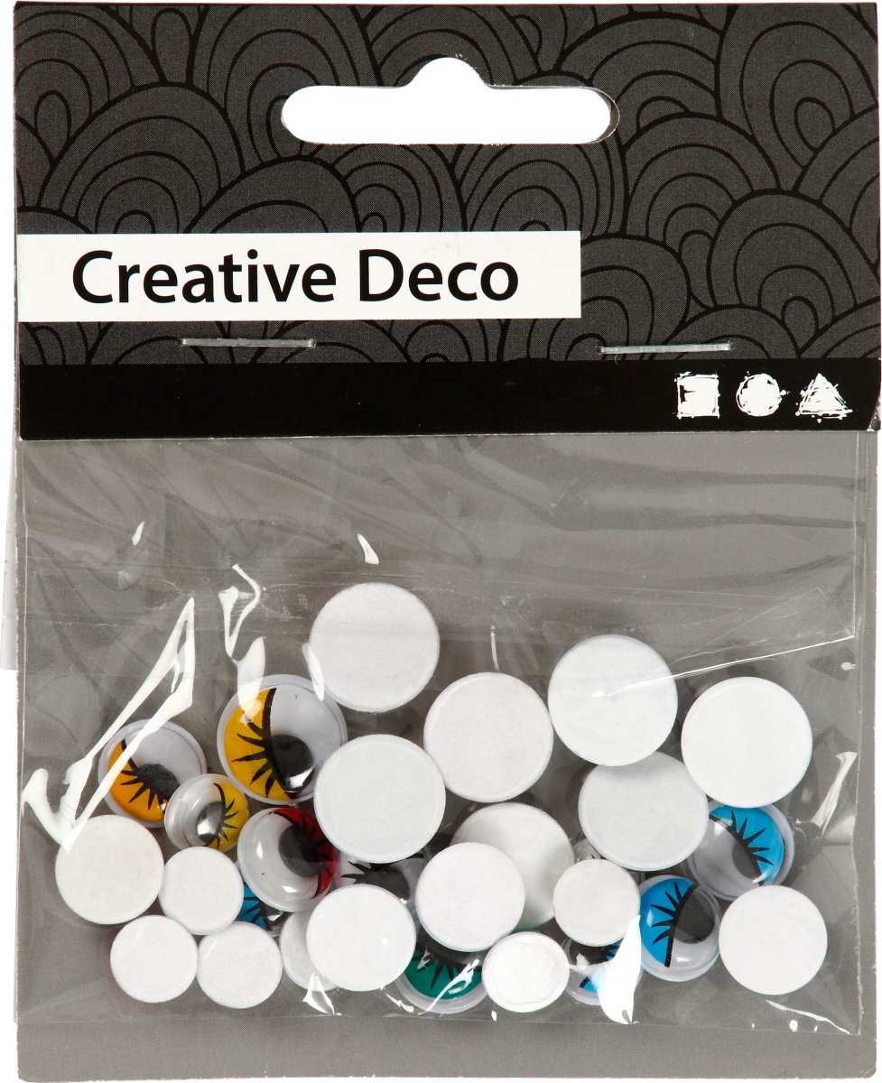 Rullögon Färger 8-12 mm 30 st