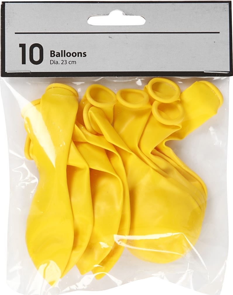 Ballonger 10 st Gul
