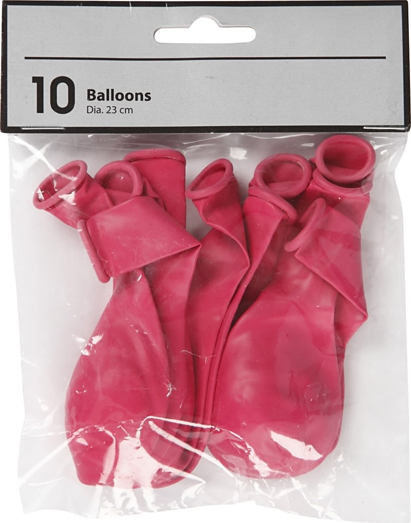 Ballonger 10 st Mörkrosa