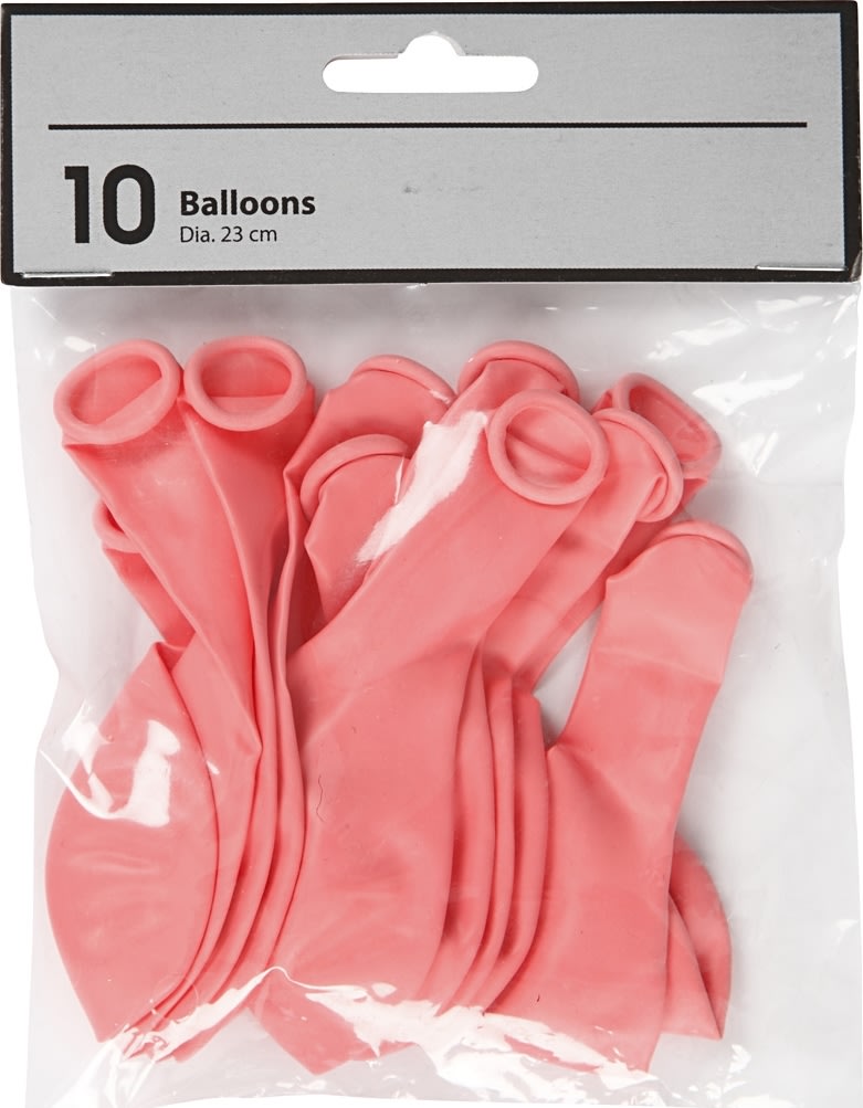 Ballonger 10 st Ljusrosa