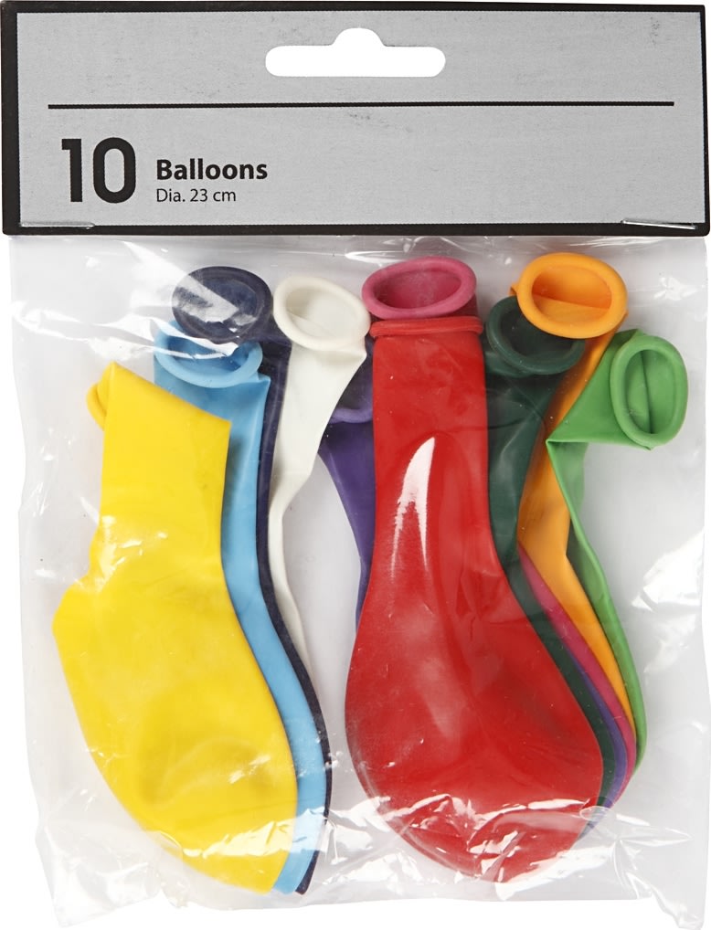 Ballonger 10 st Blandade färger