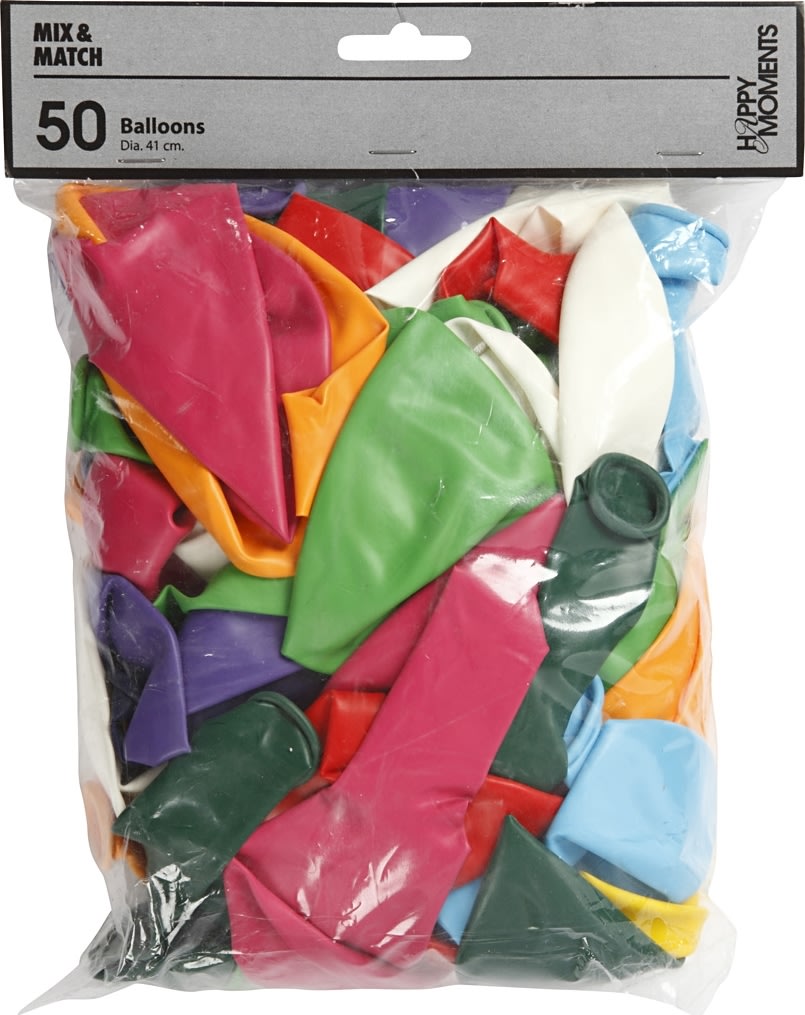 Jätteballonger 50 st Blandade färger