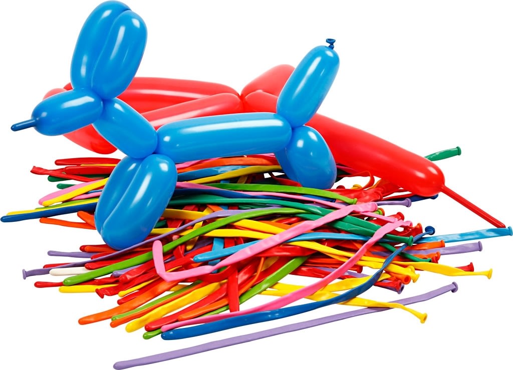 Ballonger för ballongdjur 100 st Blandade färger