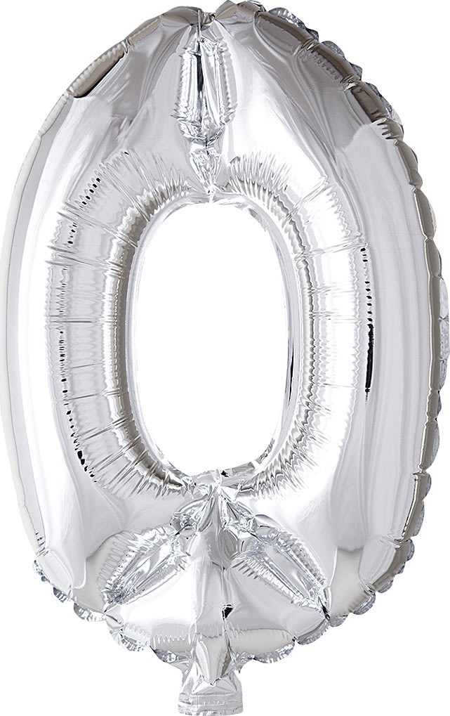 Folieballong Silver 0