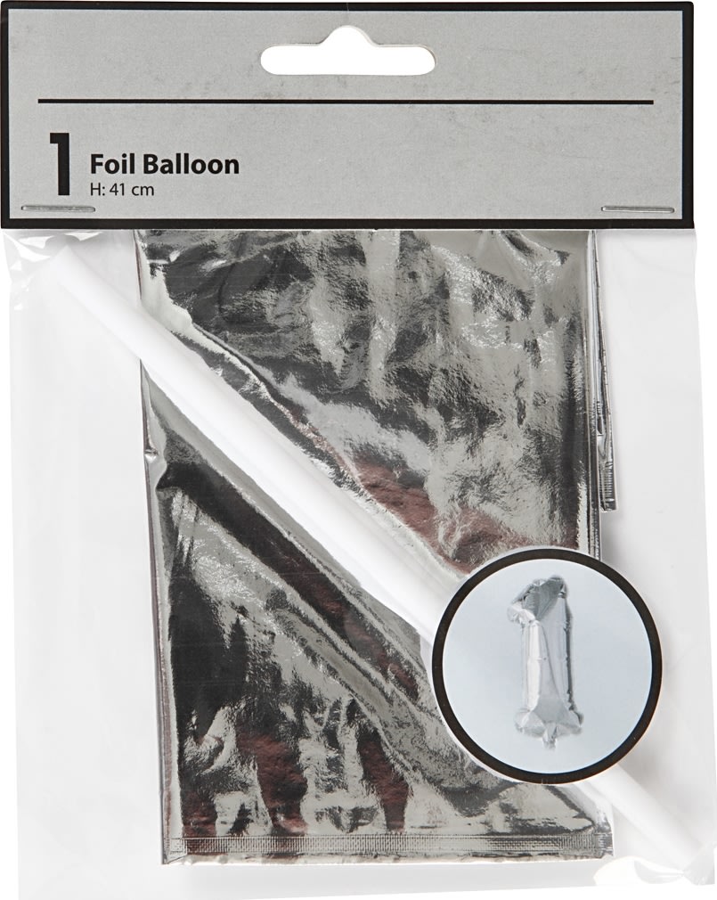 Folieballong Silver 1