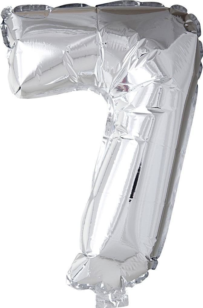 Folieballong Silver 7
