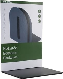 Bokstöd 20 cm, 2 st, svart