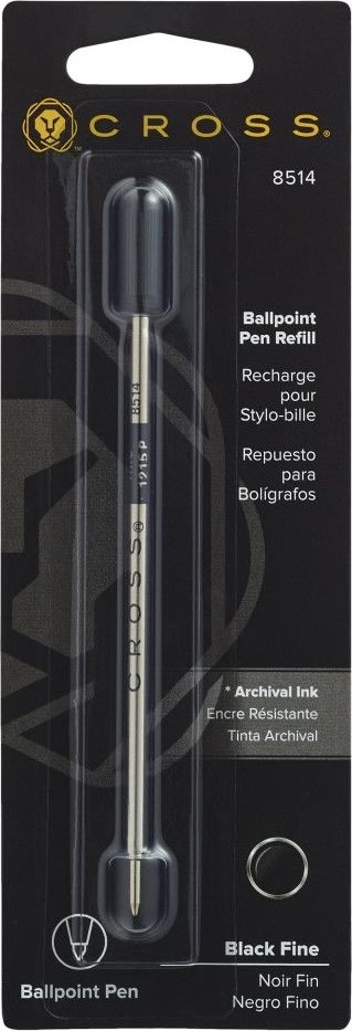 Cross kulspetspenna refill svart, fine
