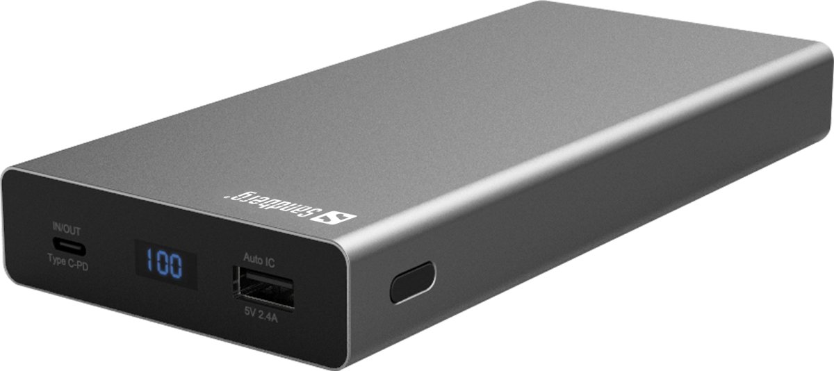 Powerbank Sandberg USB-C PD 100 W, 20 000 mAh