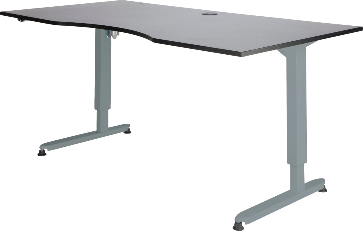 Skrivbord Stay Höj/Sänk Grå/Alu 180x90 cm