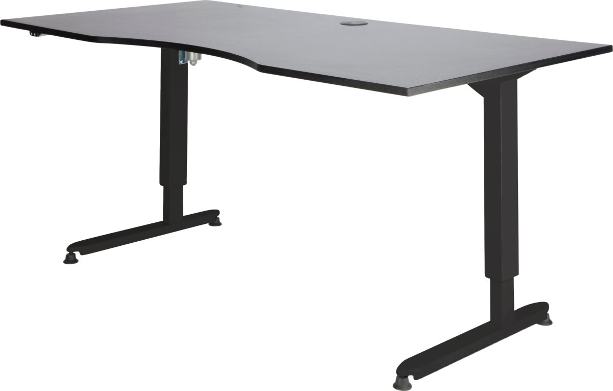 Skrivbord Stay Höj/Sänk Grå/Svart 180x90 cm