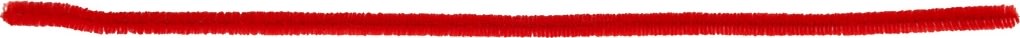 Piprensare Chenille 6 mm 50 st Röd