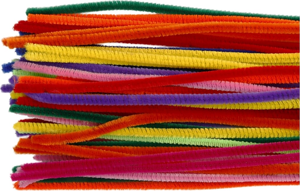 Piprensare Chenille 6 mm 50 st Blandade färger