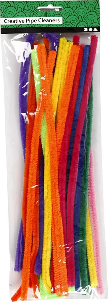 Piprensare Chenille 6 mm 50 st Blandade färger