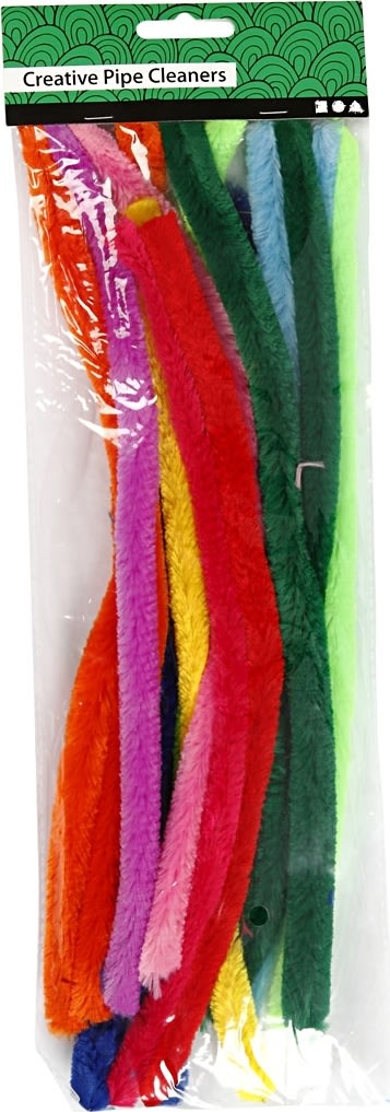 Piprensare Chenille 9 mm 25 st Blandade färger