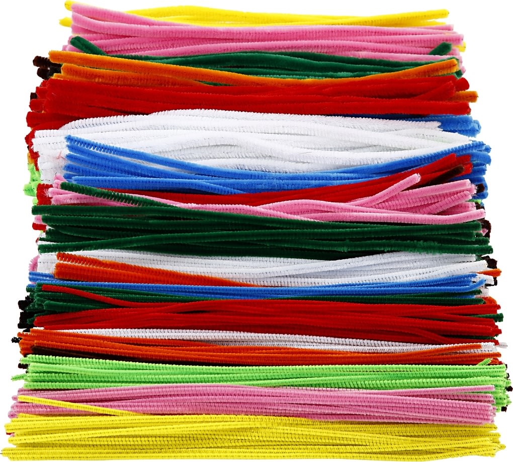 Piprensare Chenille 4+6+9 mm 700 st Blandade färge