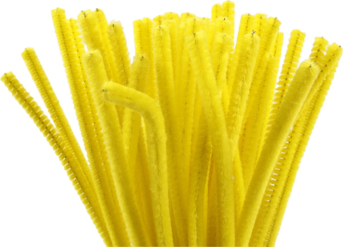 Piprensare Chenille 6 mm 50 st Gul