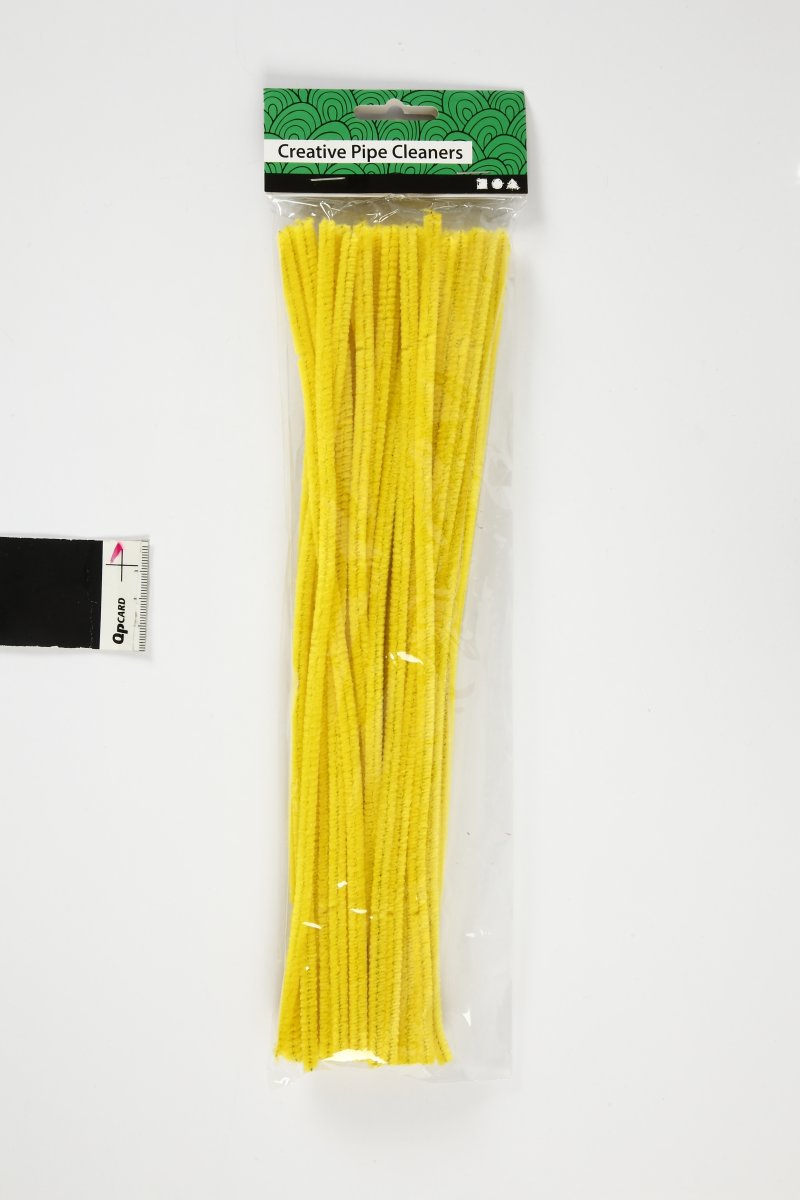 Piprensare Chenille 6 mm 50 st Gul