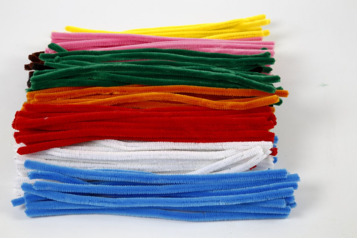 Piprensare Chenille 9 mm 200 st Blandade färger