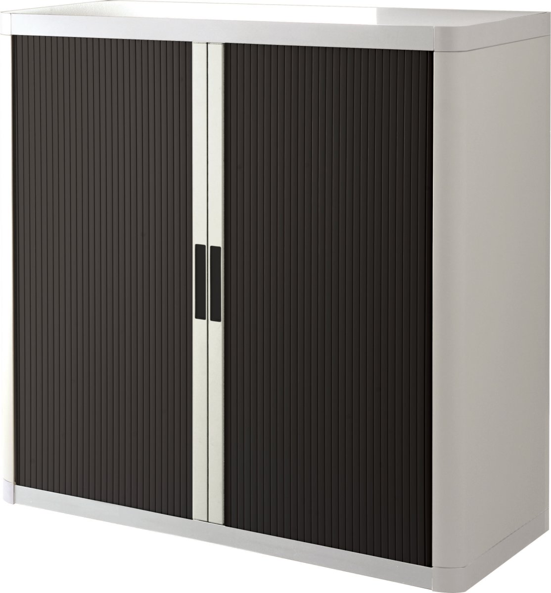 Paperflow Easy Office 1 m, 2 hyllor, vit/svart