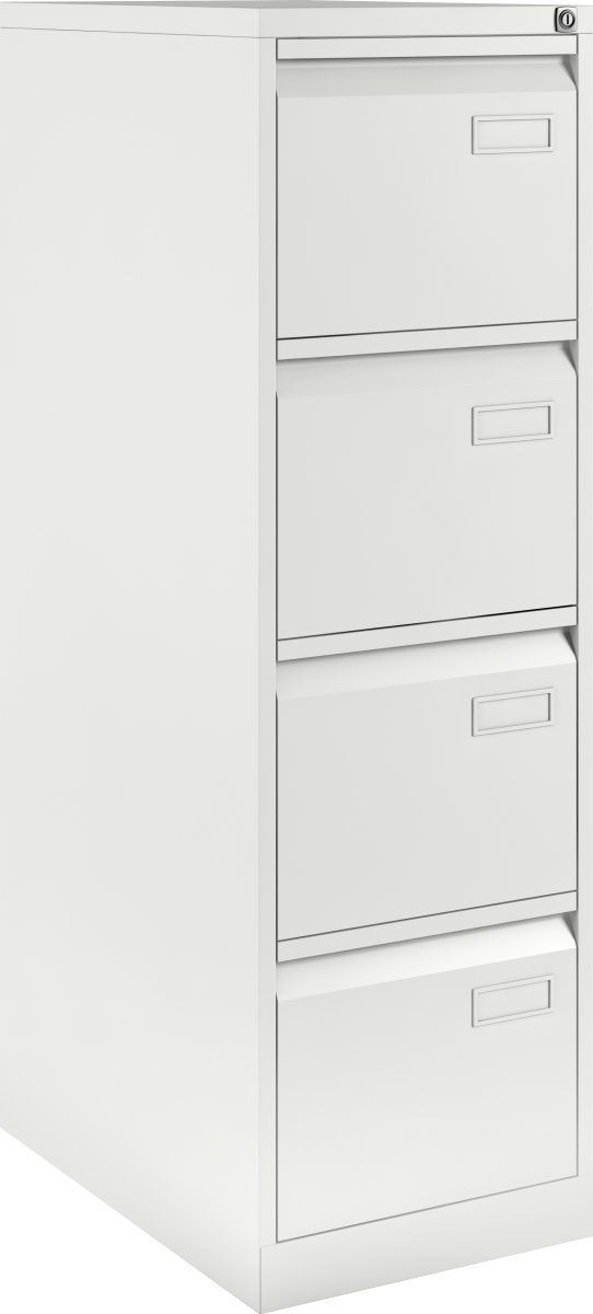 Mappskåp Bisley ECO 4 lådor A4 Vit