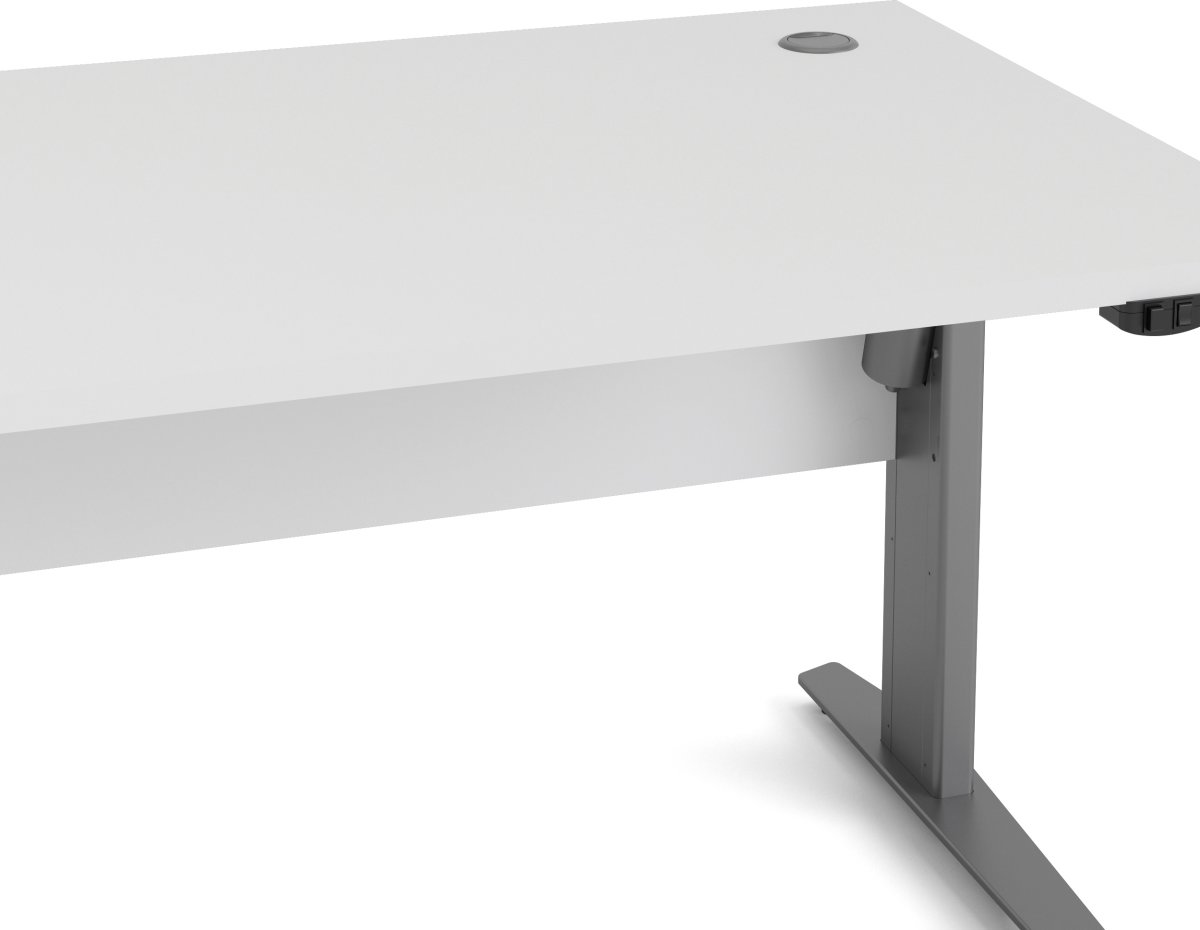 Skrivbord BudgetLine Höj-/sänkbart 150x80cm Vit/al