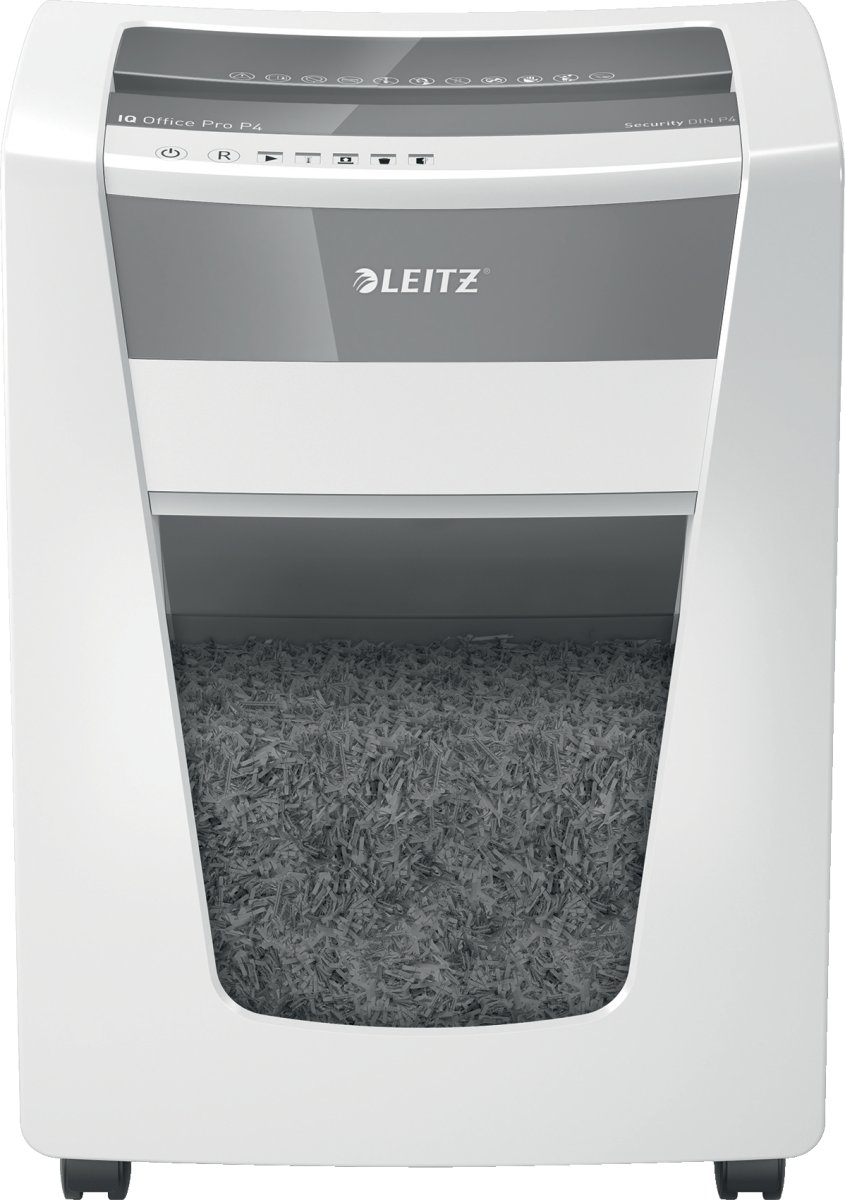 Dokumentförstörare Leitz IQ Office Pro P4 Vit