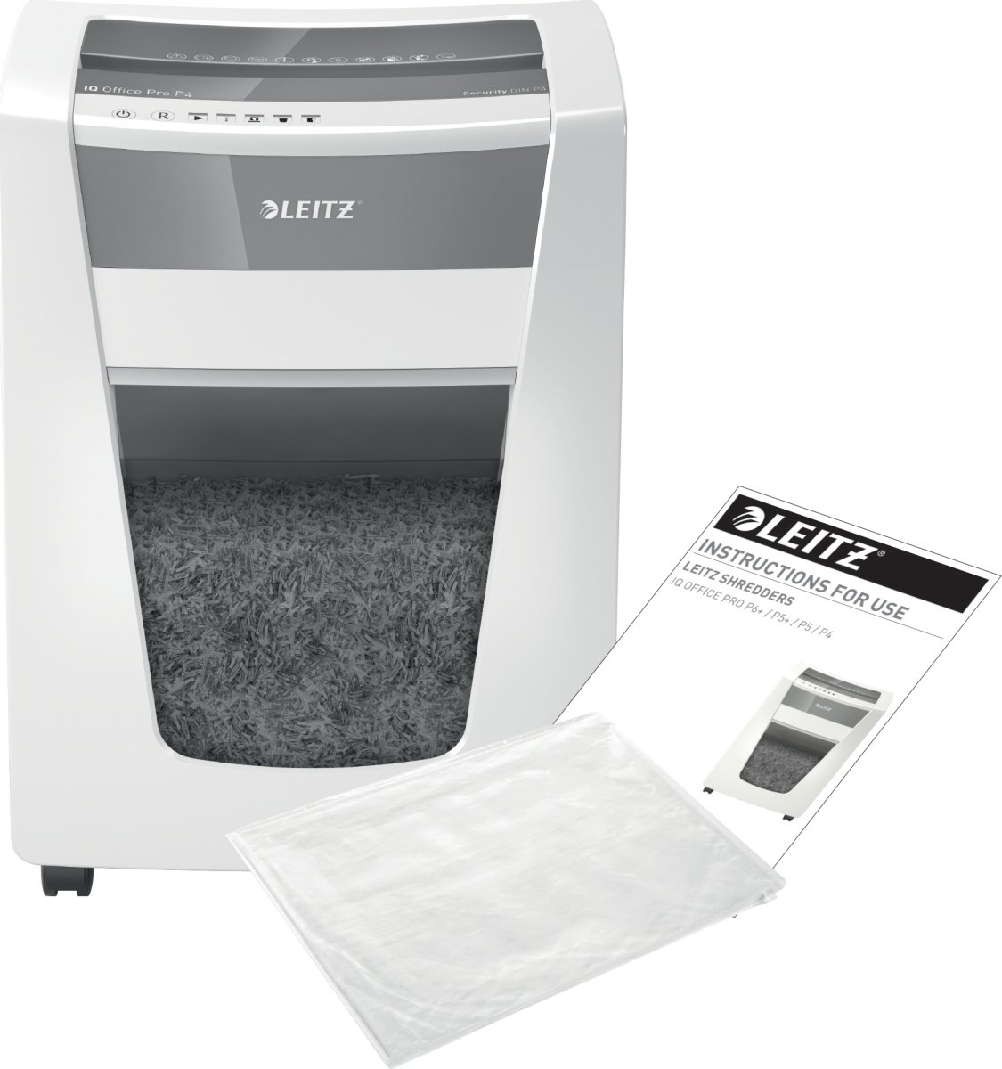 Dokumentförstörare Leitz IQ Office Pro P4 Vit