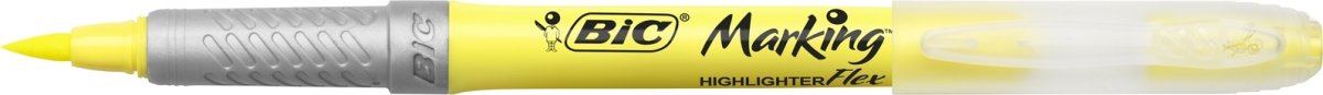 Överstrykningspenna Bic Flex Gul