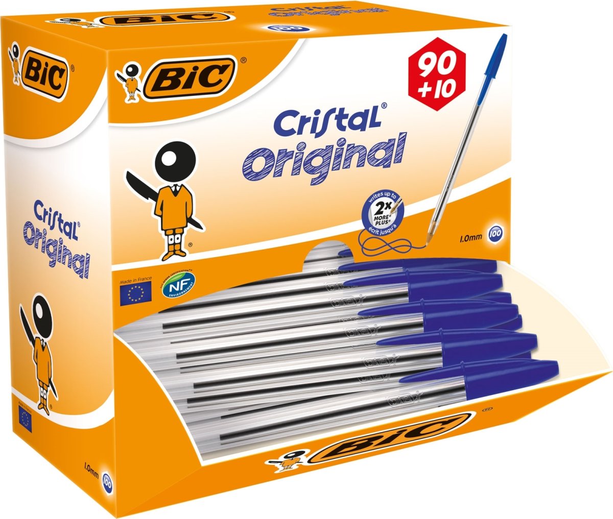 BiC Cristal Original kulspetspenna, Blå, Valuepack
