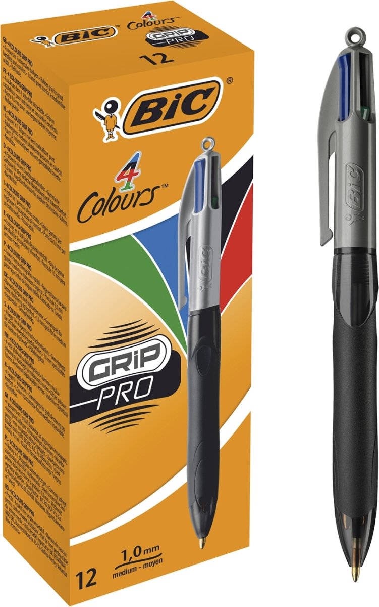 BiC 4 Colours Grip Pro kulspetspenna