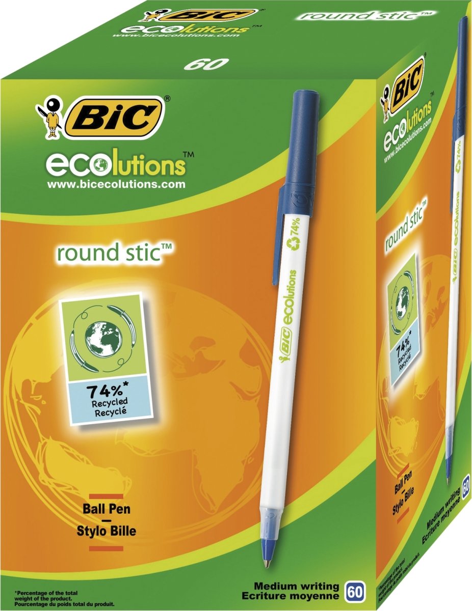 BiC Ecolutions Round Stic Kulspetspenna | Blå