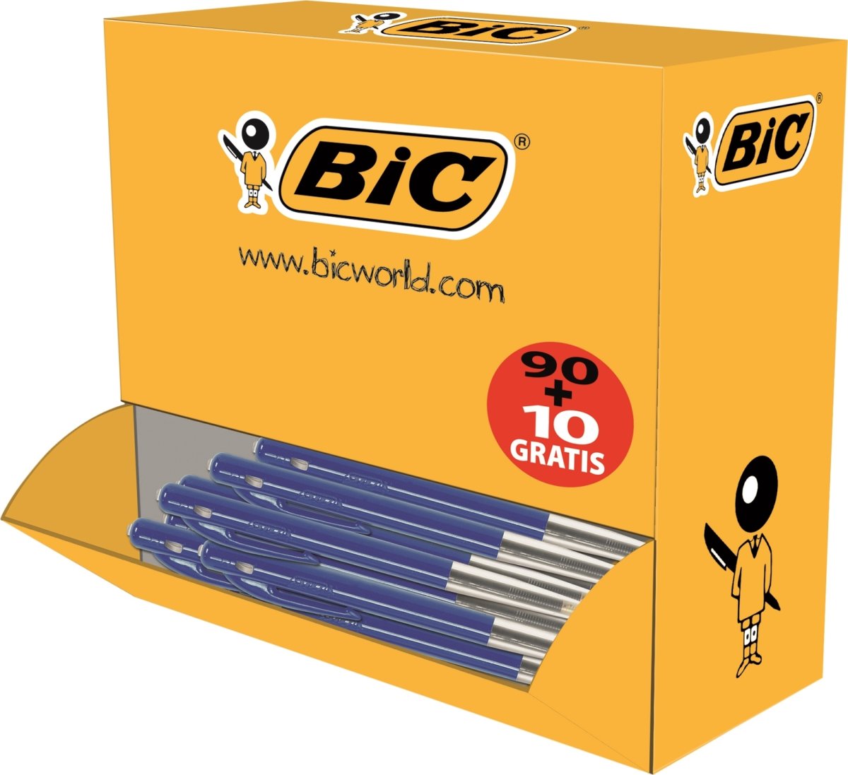 BiC M10 Original kulspetspenna | M, Blå, Valuepack