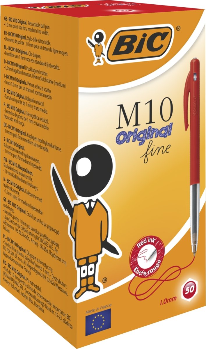 BiC M10 Original kulspetspenna | M | Röd