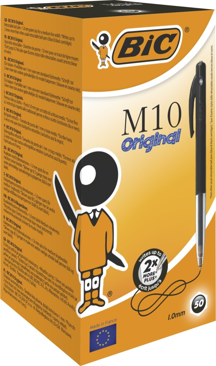 BiC M10 Original kulspetspenna | M | Svart