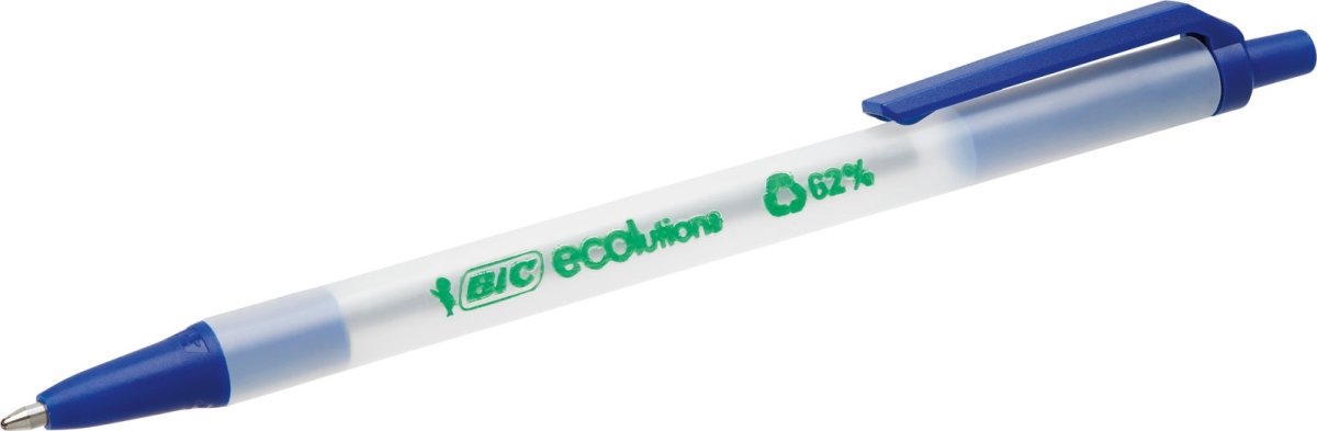 Bic Ecolutions Clic Stic kuglepen, medium, blå