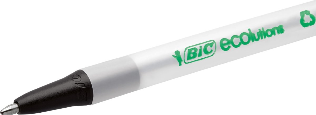 BIC Ecolutions Clic Stic kuglepen, medium, sort
