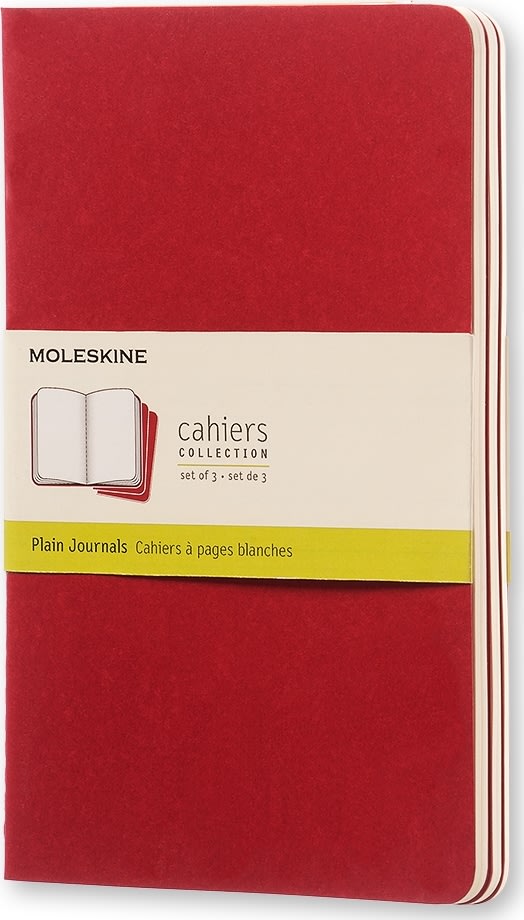 Anteckningsbok Moleskine Cahier L Röd