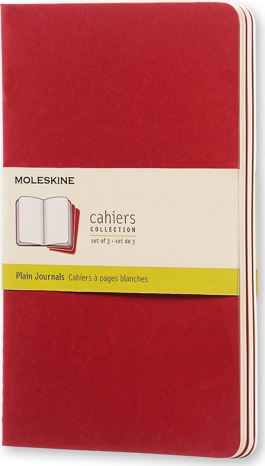 Moleskine Cahier Notesbog | L | Blan. | Rød