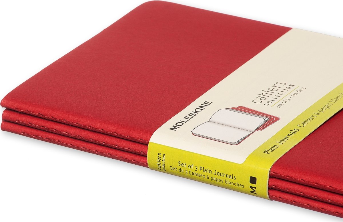 Anteckningsbok Moleskine Cahier L Röd
