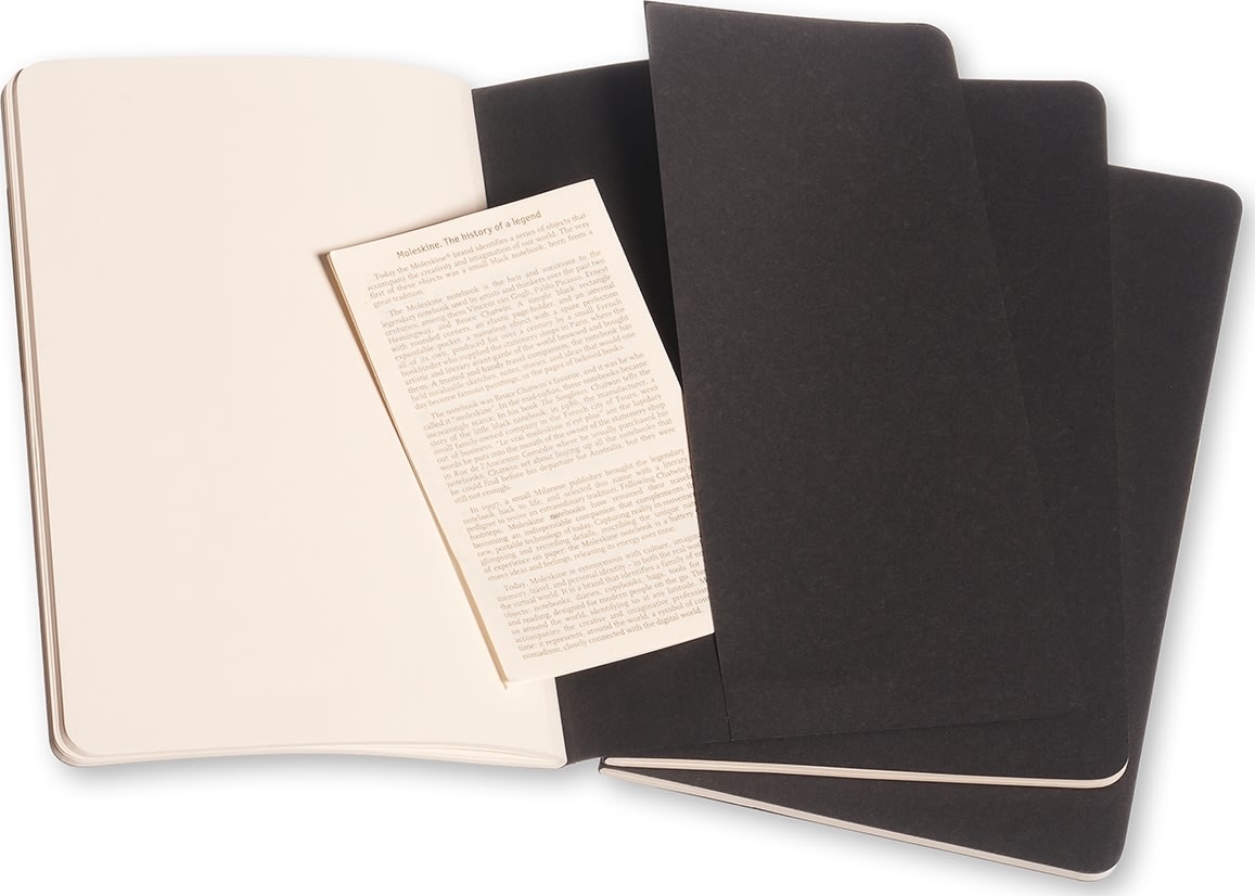 Anteckningsbok Moleskine Cahier L Svart